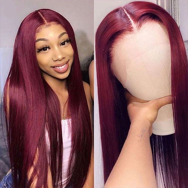 99J Wine Frontal Wig - Straight