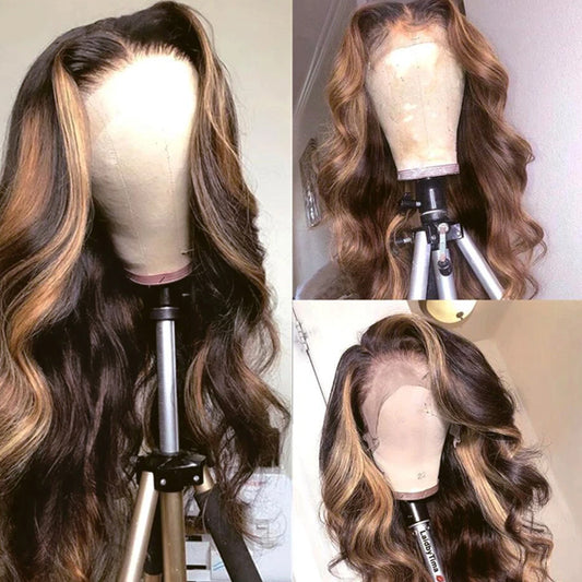 4/27 Blonde Frontal Wig - Body Wave